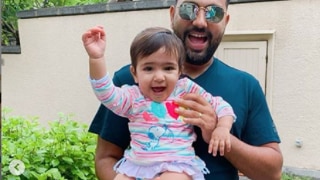 ‘My Little Cookie Monster’ Rohit Sharma Posts Cute Pictures on Instagram to Wish Daughter Samaira on Her 1st Birthday